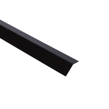 Svart profil med sneglekant 120 cm